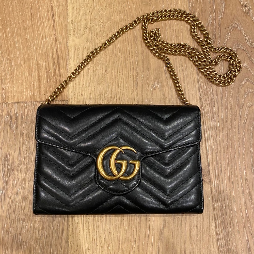 Gucci Marmont Wallet on a Chain